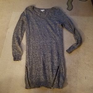 BP gray and white Marley sweater dress siz…
